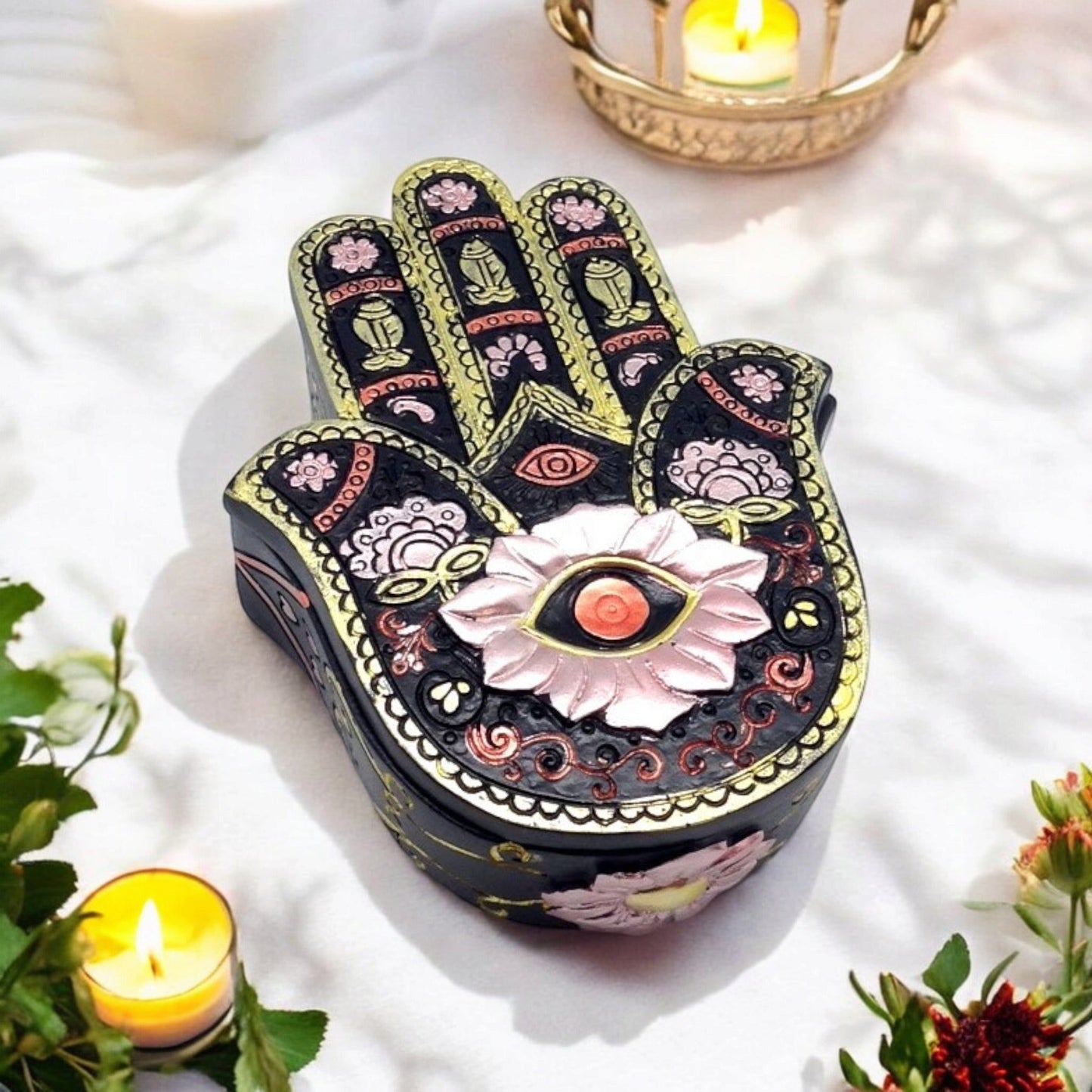 Hamsa Hand Trinket Box