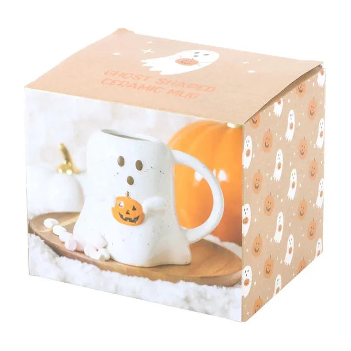 Ghost with Pumpkin Mug