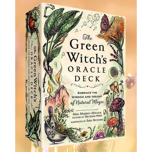 Green Witch's Oracle Deck by Arin Murphy-Hiscock | 50-Card Green Witchcraft & Nature Oracle Deck