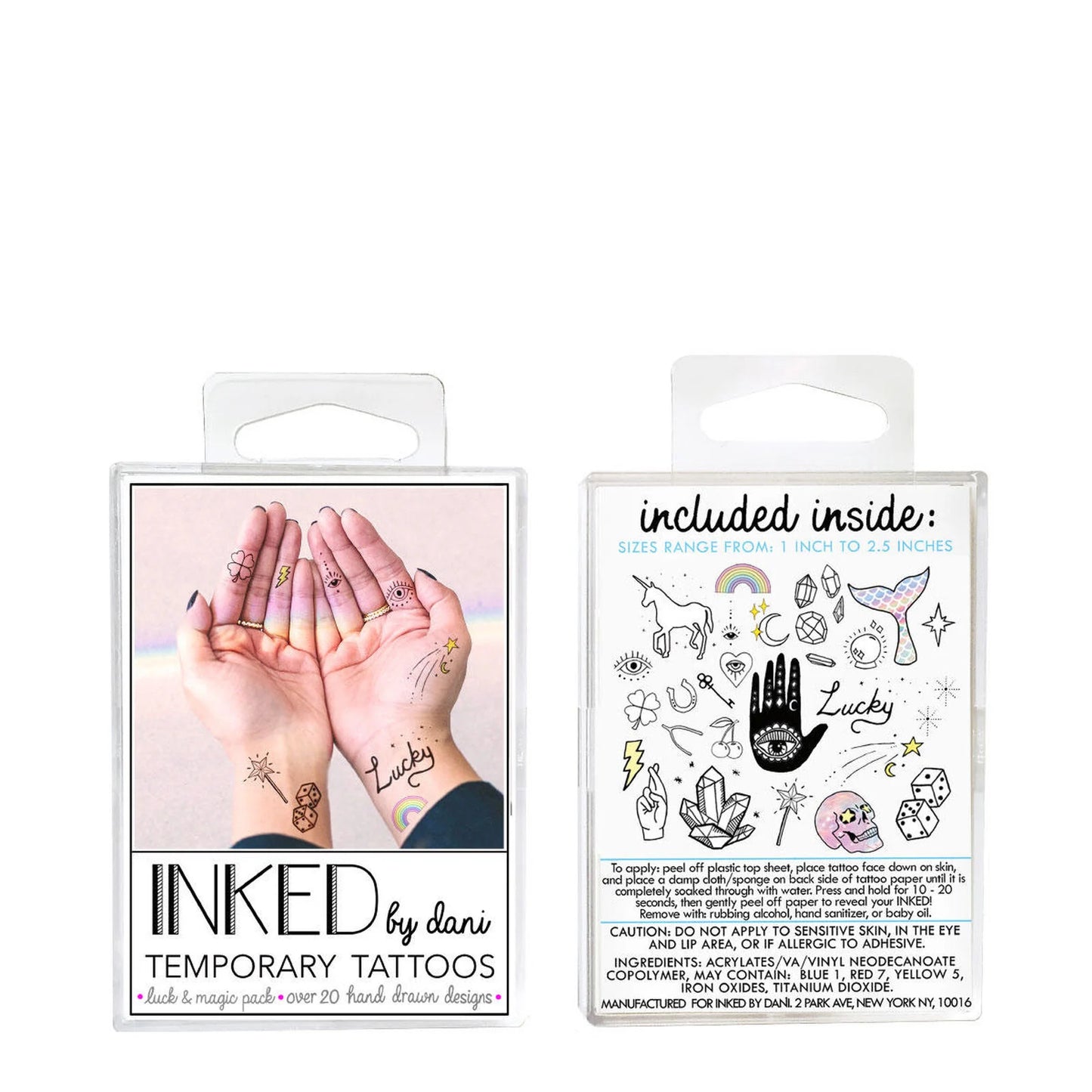 Luck & Magic Temporary Tattoo Pack – Inked by Dani