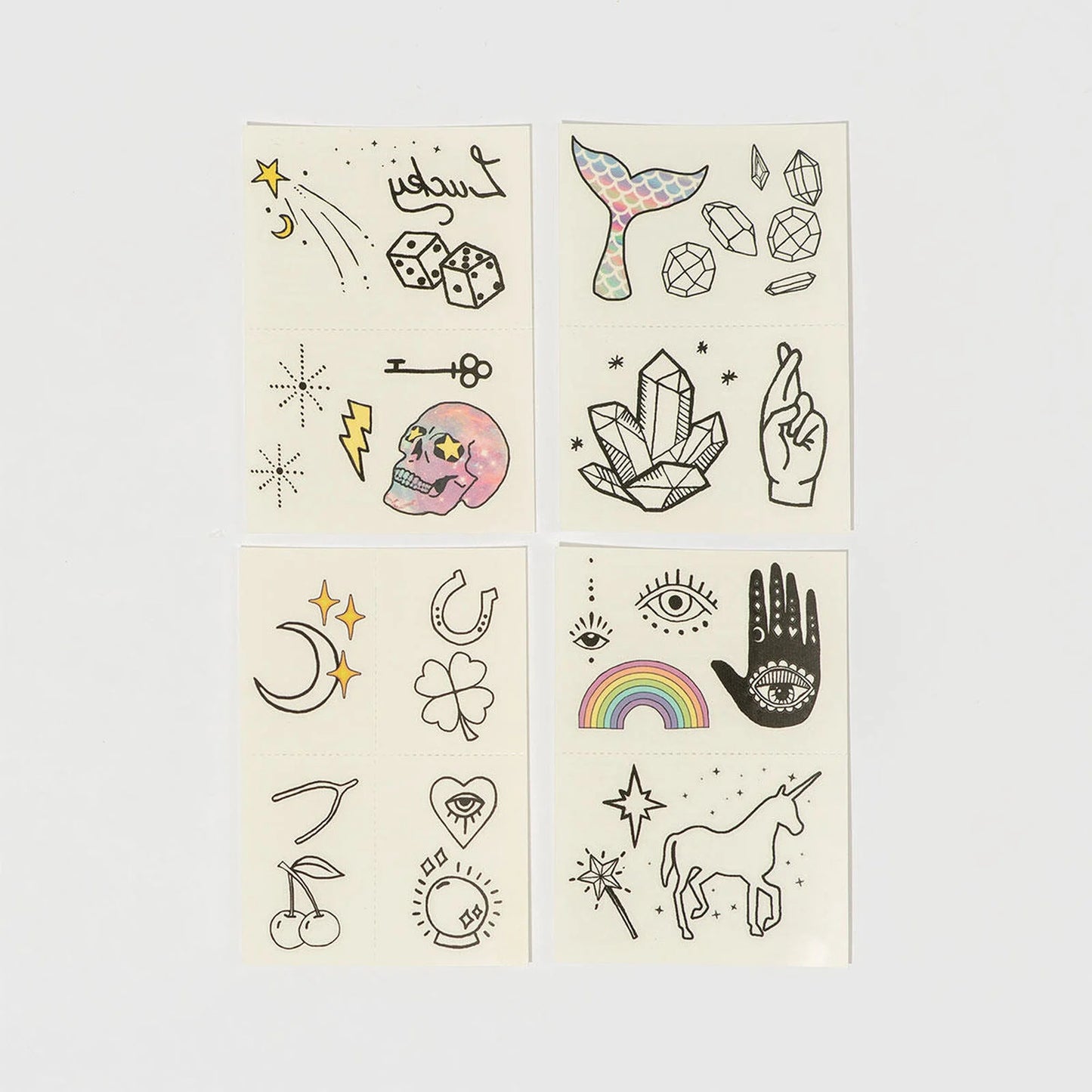 Luck & Magic Temporary Tattoo Pack – Inked by Dani