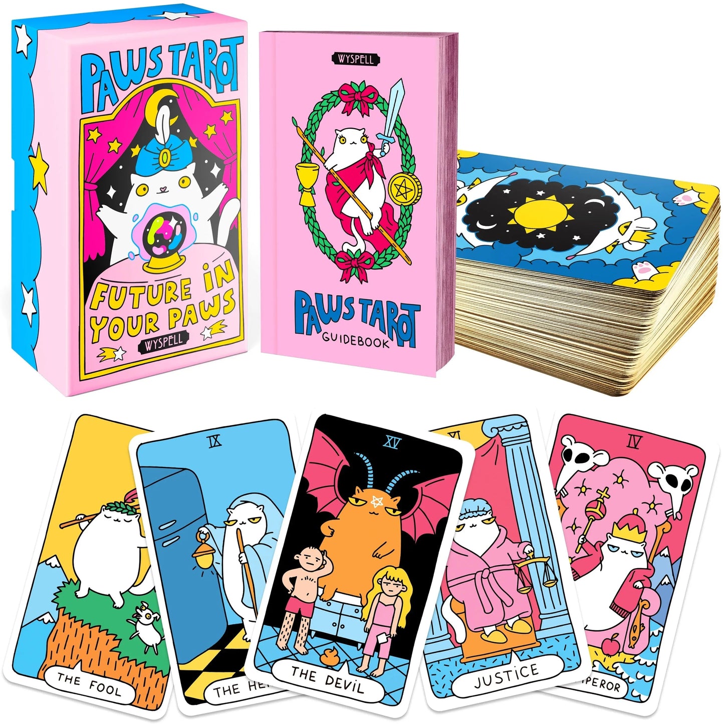 Cat Paws Tarot Deck – Whimsical Feline Wisdom for Intuitive Readings