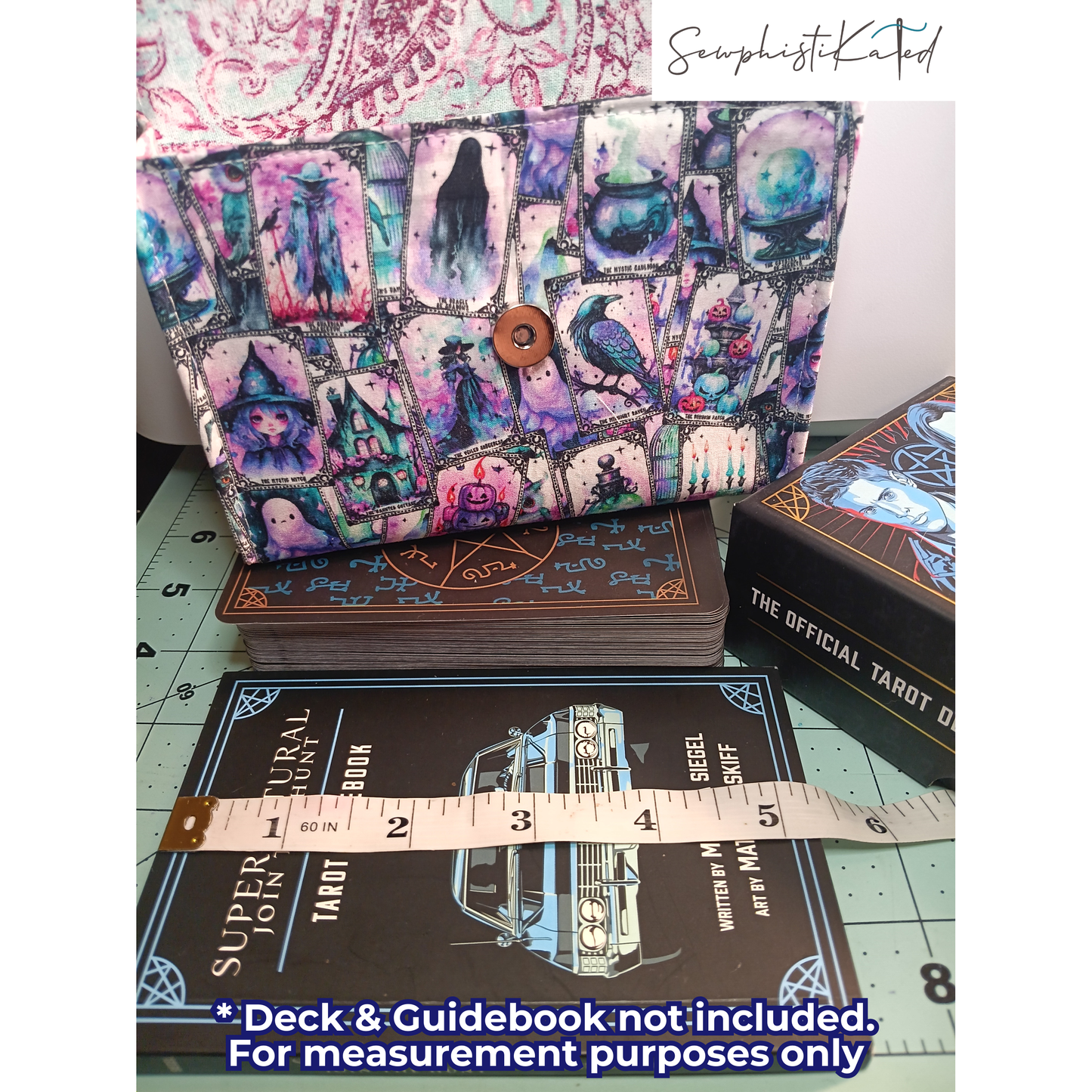 Mystic Pink Tarot Deck Case – Structured Witchy Card & Guidebook Holder