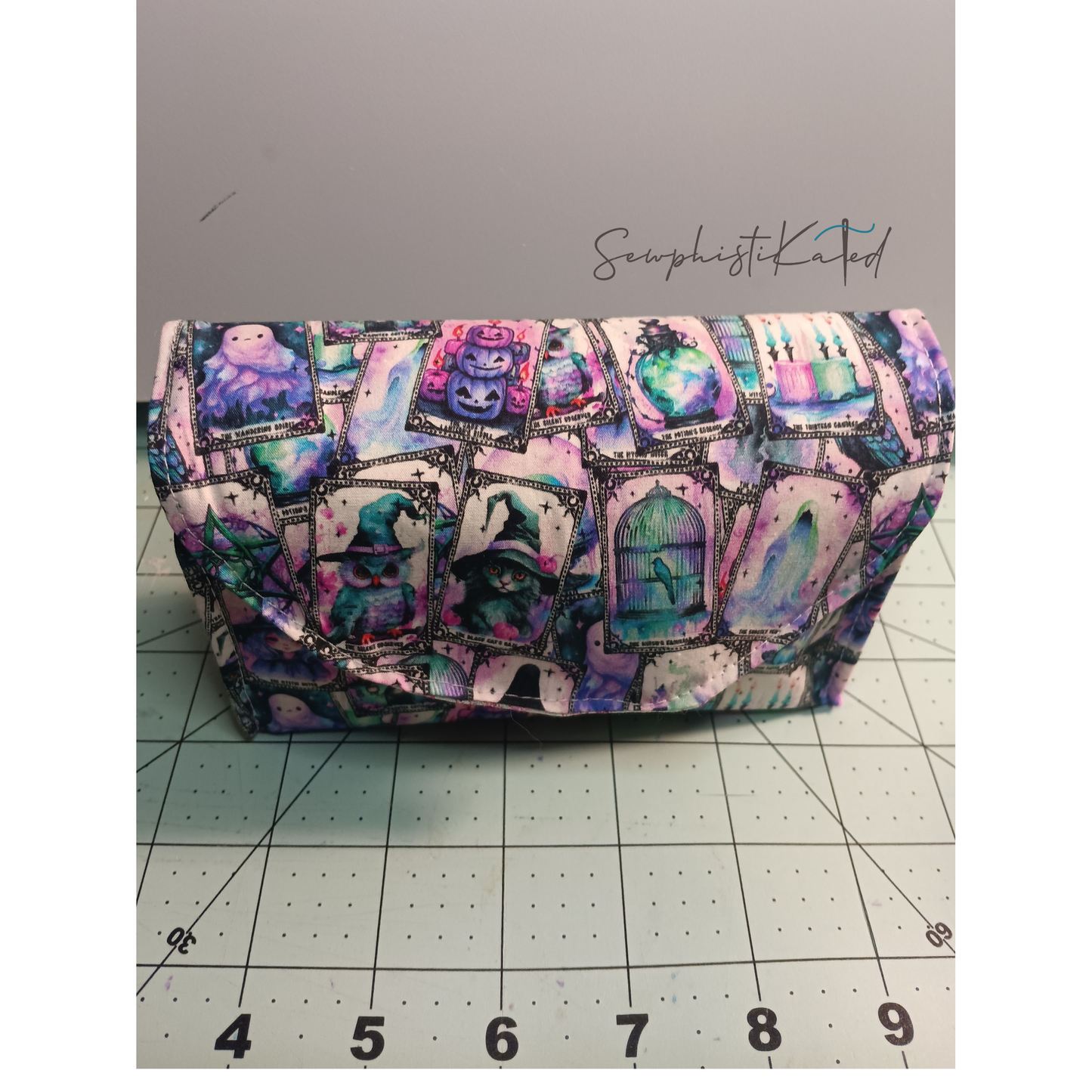Mystic Pink Tarot Deck Case – Structured Witchy Card & Guidebook Holder