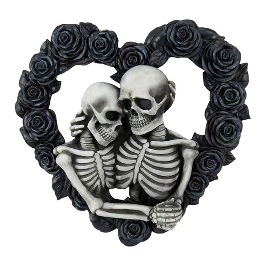 Skeleton Couple Heart Wall Hanging