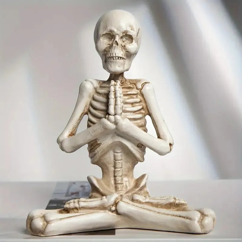 Skeleton Yoga Pose Figurine