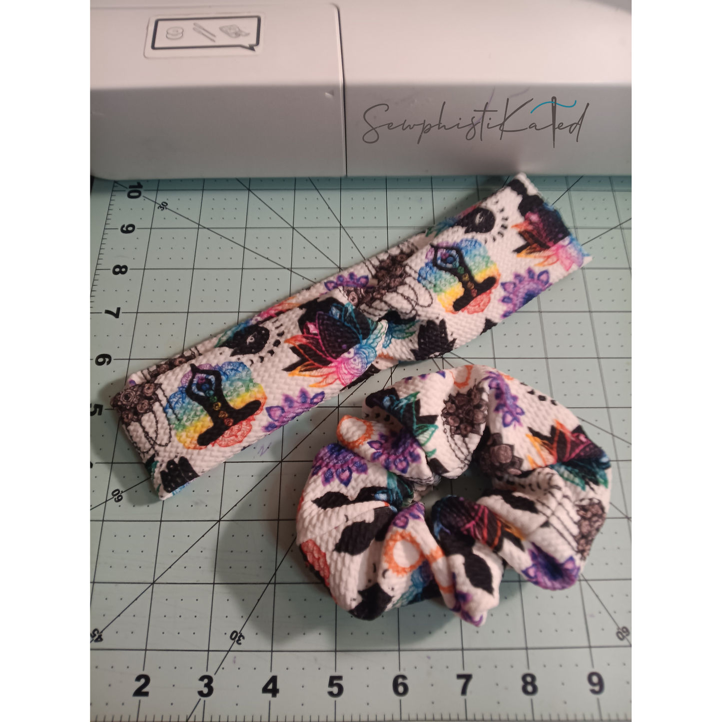 Spiritual Print Headbands & Scrunchies – Meditation, Mandala, Hamsa & Moon Phase Hair Accessories