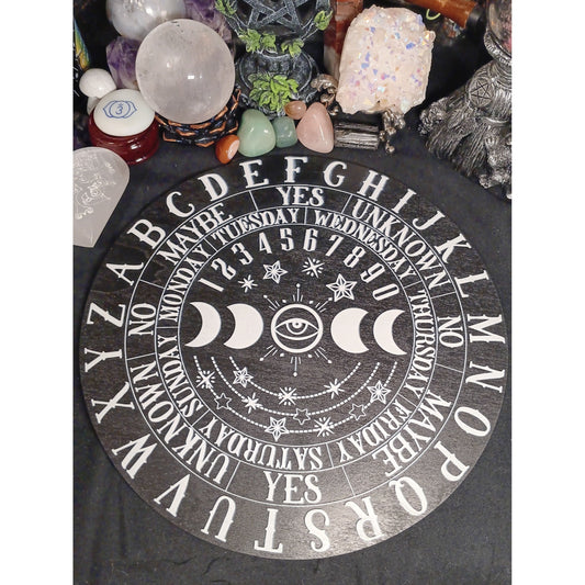 Moon Phases Wooden Pendulum Board