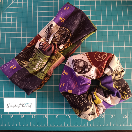 Witchy Books Headbands & Scrunchies