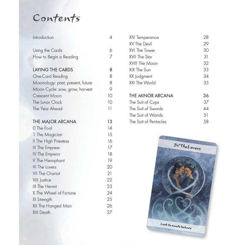 Lunar Tarot by Jayne Wallace | 78-Card Moon Tarot Deck & Guidebook