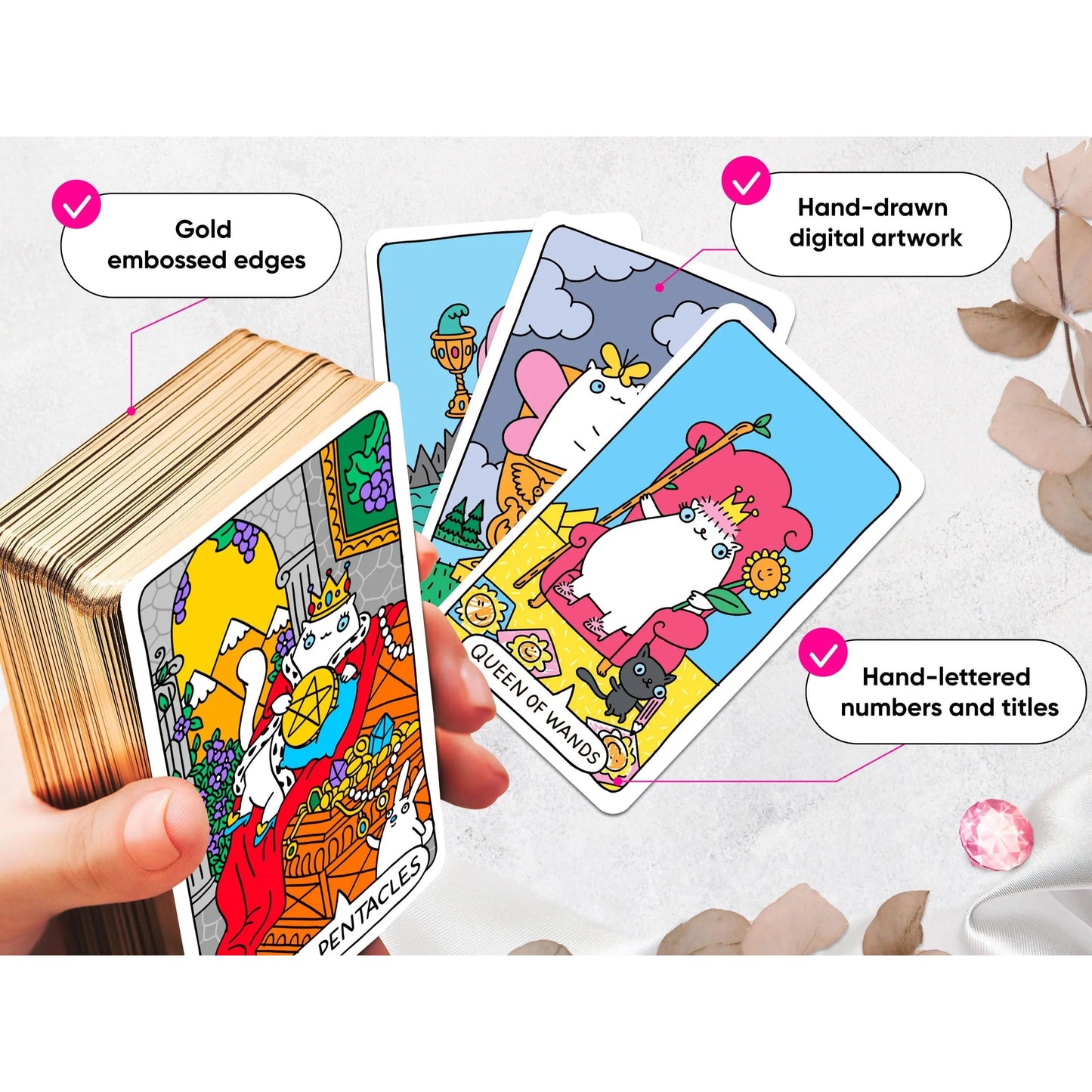Cat Paws Tarot Deck – Whimsical Feline Wisdom for Intuitive Readings