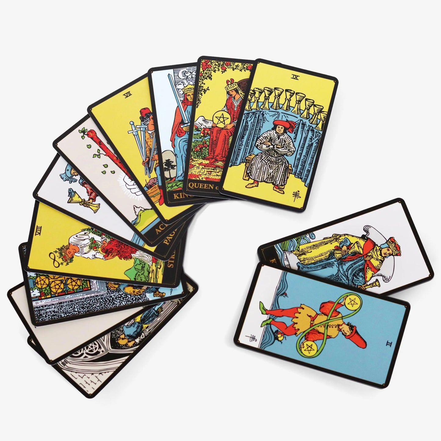 Classic Black Tarot Deck with Guidebook – 78 Card Beginner-Friendly Tarot Set